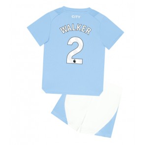 Manchester City Kyle Walker #2 Domaci Dres za Dječji 2023-24 Kratak Rukavima (+ kratke hlače)